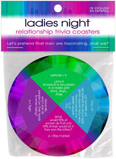 Ladies Night Trivia Coasters Bachelorette and Bucks